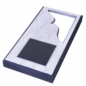 Cementa apmale 1-vietīga ar plāksni