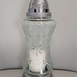 Svece stiklā ''Smilšu pulkstenis''