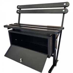 Soliņš ar slēdzamu kasti un atzveltni/L