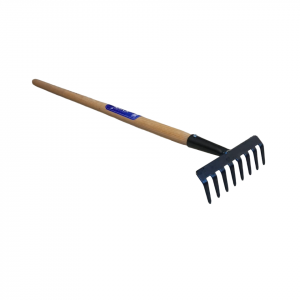 Metāla grābeklis ar koka kātu