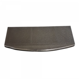 Granīta ieejas plāksne ar loku, melna, mazā